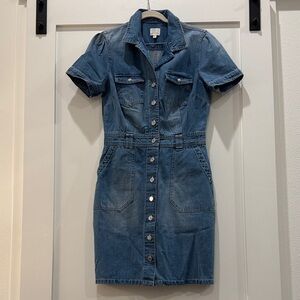Guess Jeans Denim Button-Down Dress